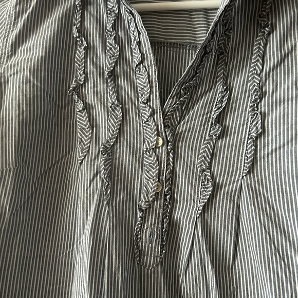 Blue Striped Tunic Dress - Picture 3 of 6